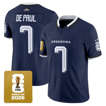  Argentina 2026 World Cup Vapor Football Jersey - All Stitched