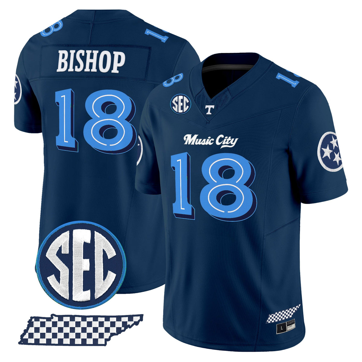 Men's Tennessee Volunteers 'Music City Edition' Vapor Limited Jersey - All Stitched