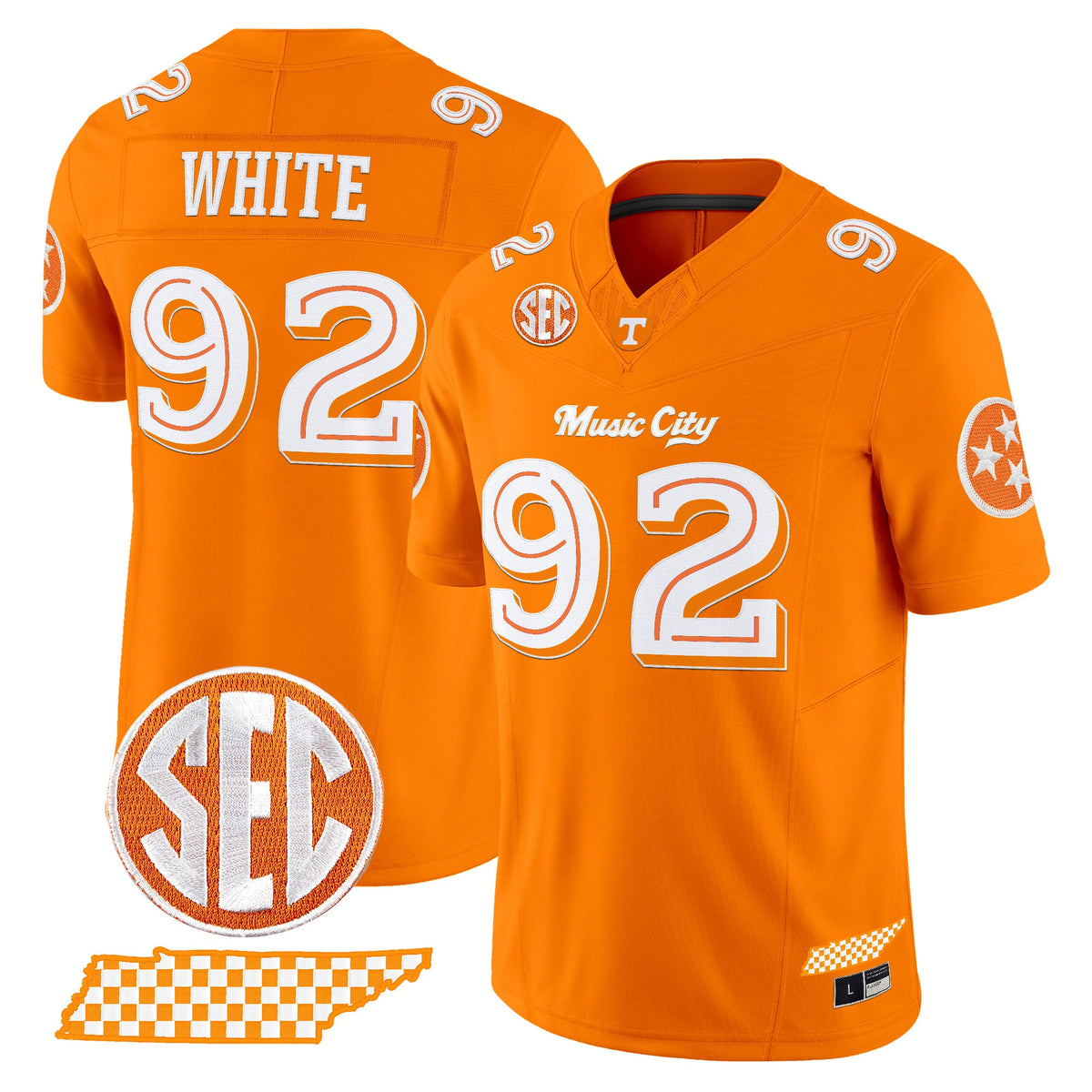 Men's Tennessee Volunteers 'Music City Edition' Vapor Limited Jersey - All Stitched