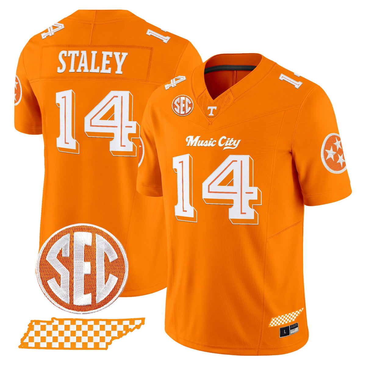 Men's Tennessee Volunteers 'Music City Edition' Vapor Limited Jersey - All Stitched