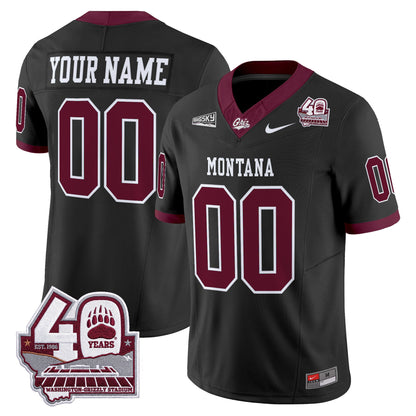 Montana Grizzlies 2026 Vapor Limited Custom Jersey - 40th Anniversary Patch -  Stitched