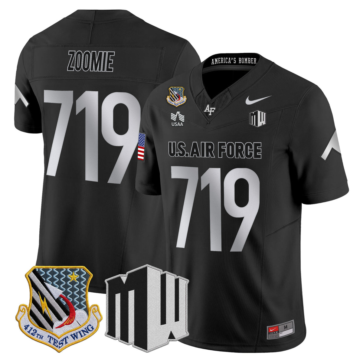 Air Force Falcons 2026 Vapor Limited Jersey - All Stitched