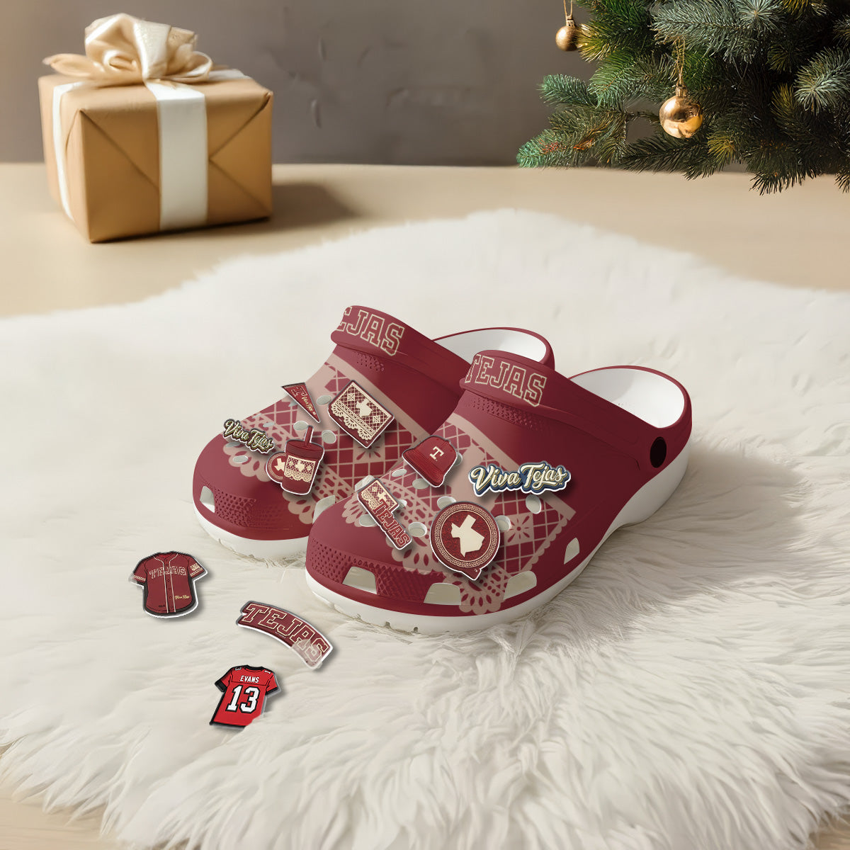 TAX Red Clogs 2026 - Charms Gift Set