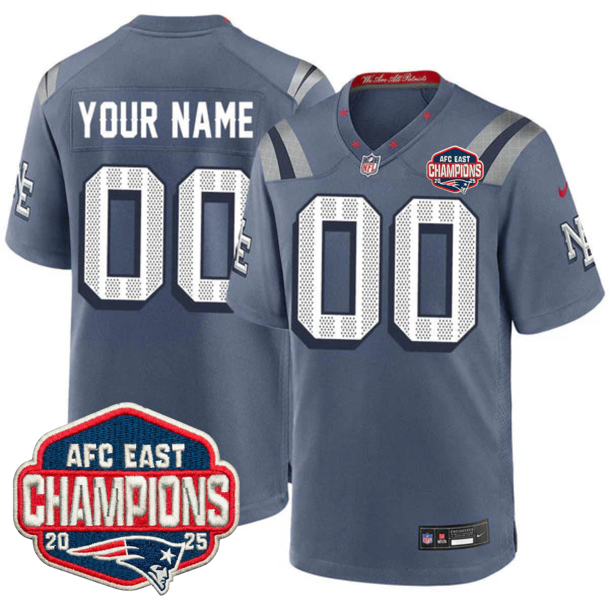 NE 2025 "Rivalries" AFC East Champions Vapor Limited Jersey - Stitched