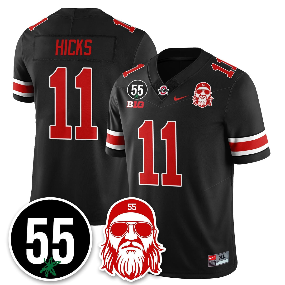 OSU Vapor Limited Jersey - Nick Mangold Patch - Stitched