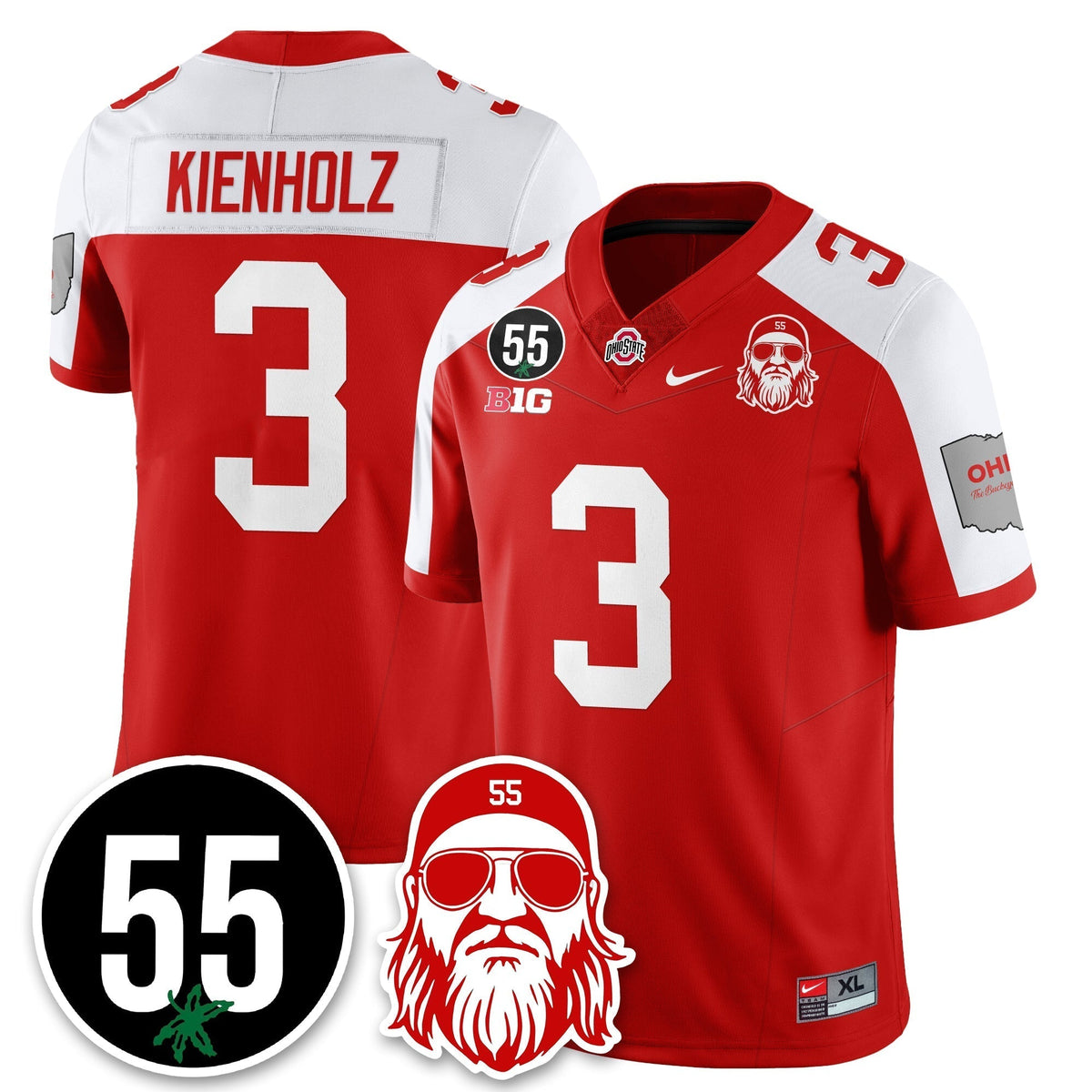 OSU Vapor Limited Jersey - Nick Mangold Patch - Stitched