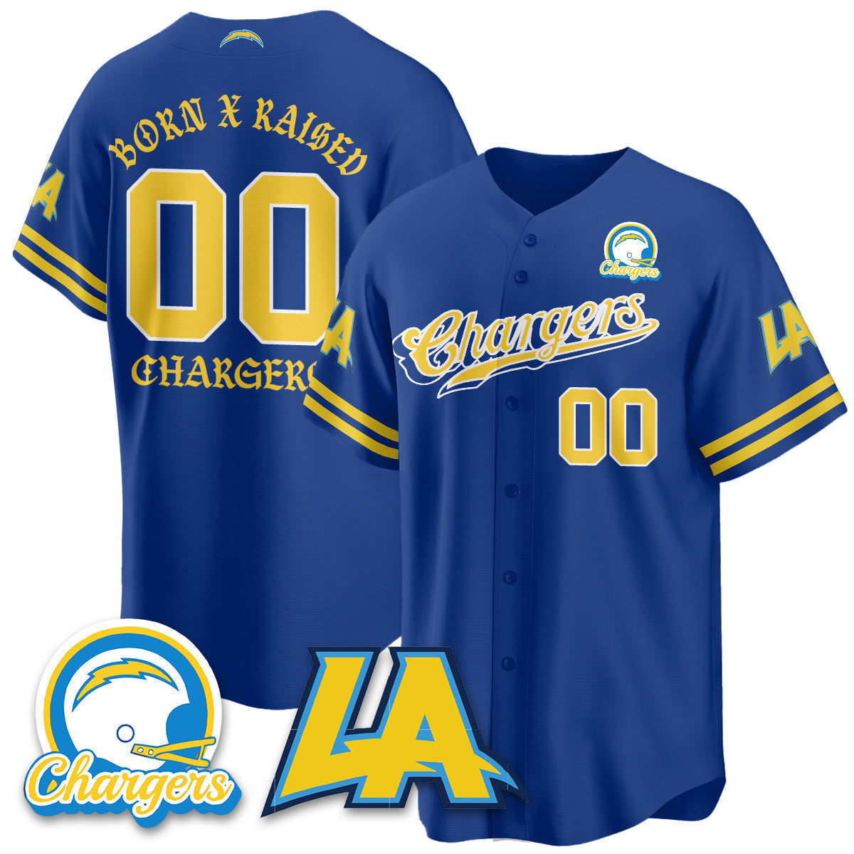 LVG Born x Raised Baseball Jersey - Stitched