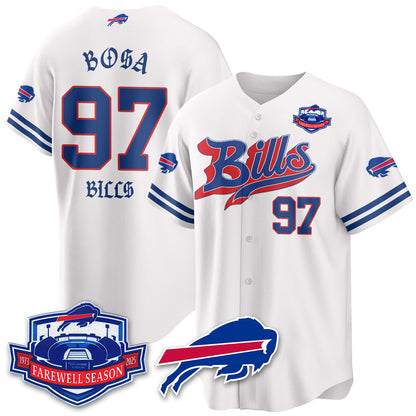 BUF Born x Raised Baseball Jersey - Stitched