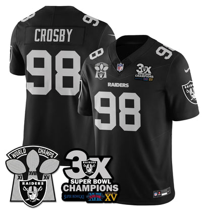 LVR 3-Time Champions Patch Vapor Limited Jersey - Stitched