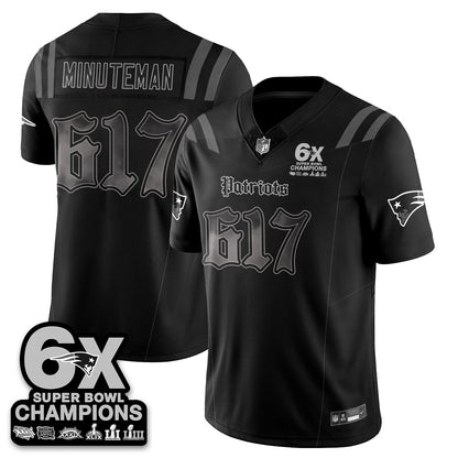 NE 'Dark Gothic' Vapor Limited Jersey - 6-Time Champions - Stitched