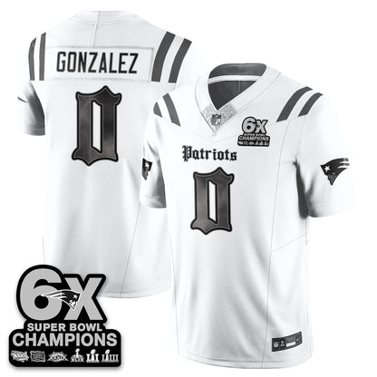 NE 'Dark Gothic' Vapor Limited Jersey - 6-Time Champions - Stitched