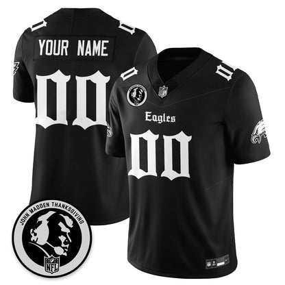 Custom PHI Gothic Vapor Limited Jersey - John Madden Patch - Stitched