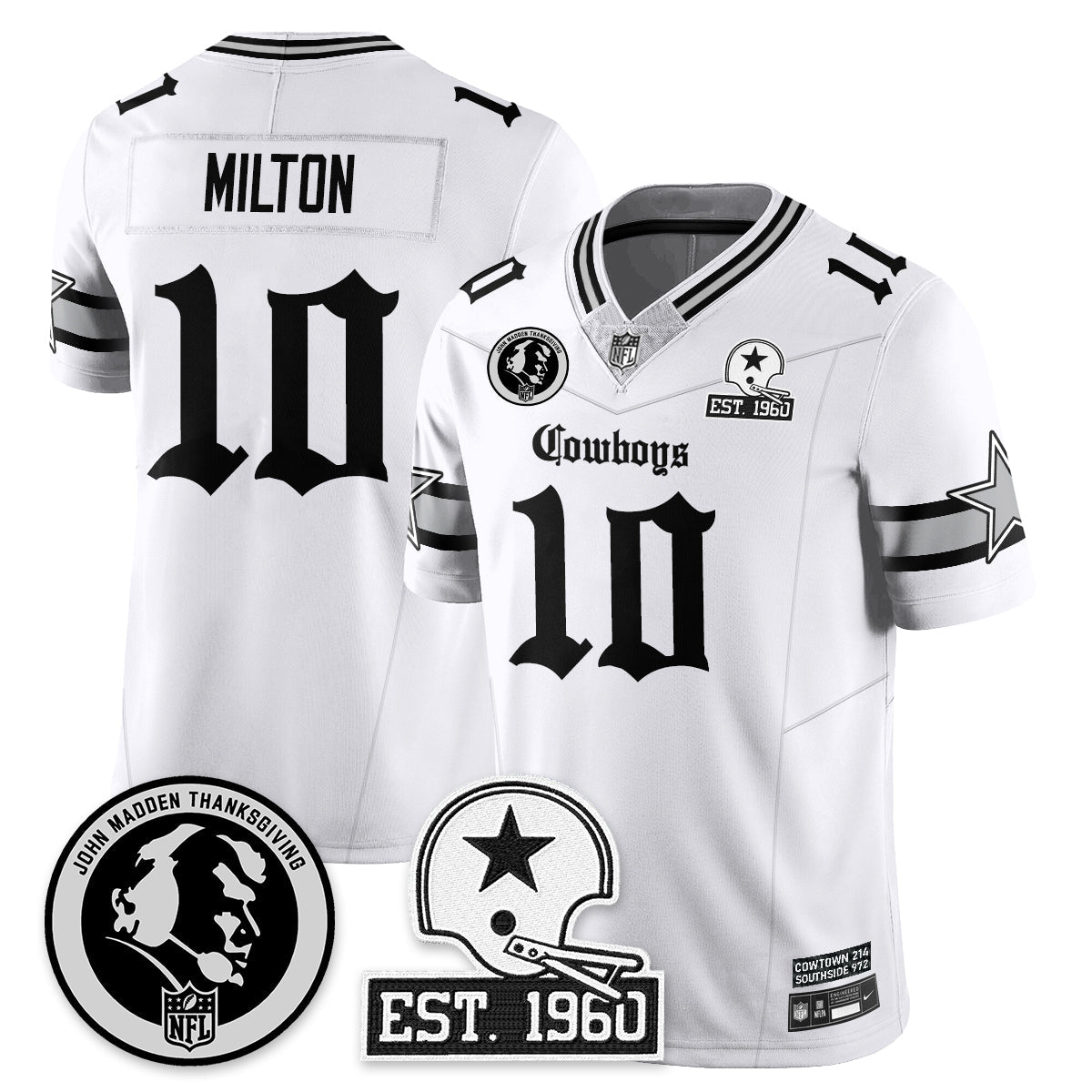 DAL Gothic Vapor Limited Jersey - John Madden Patch - Stitched