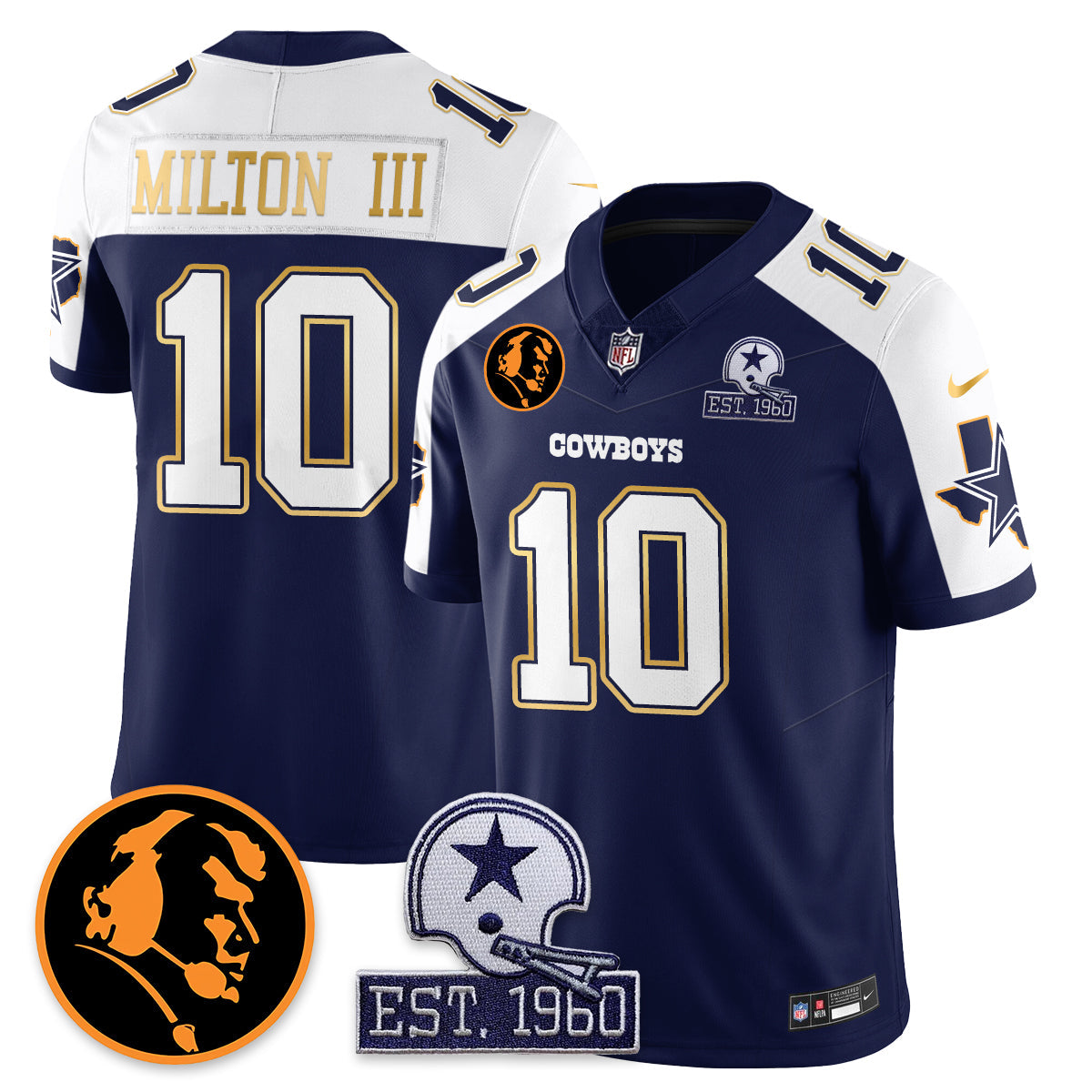 DAL Vapor Limited Gold Jersey - John Madden Patch - Stitched
