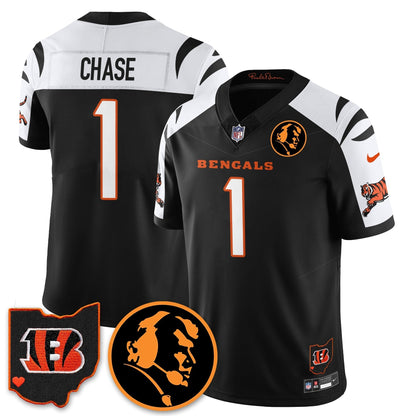 CIN Vapor Limited Jersey - John Madđen Patch - All Stitched