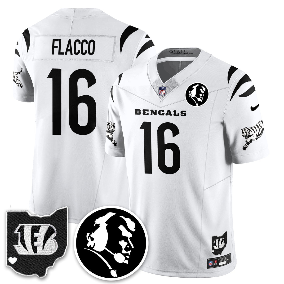 CIN Vapor Limited Jersey - John Madđen Patch - All Stitched