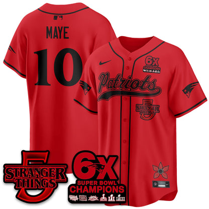NE Stranger Things Vapor Limited Baseball Jersey - Stitched