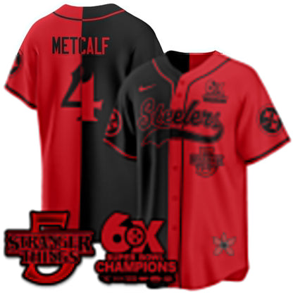 PIT Stranger Things Vapor Limited Baseball Jersey - Stitched