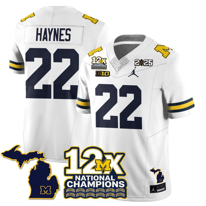 MICH 12x-Time National Champions Vapor Limited Football Jersey - Stitched