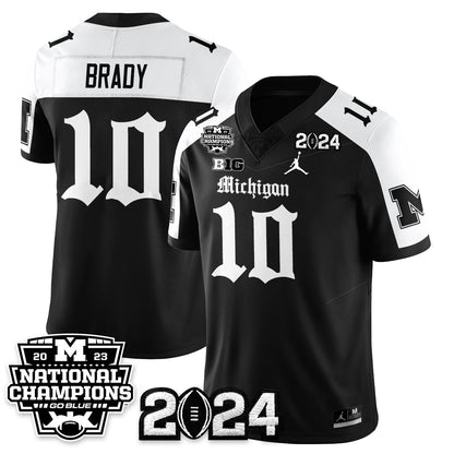 MICH Gothic 2023 National Champions Vapor Limited Football Jersey - Stitched