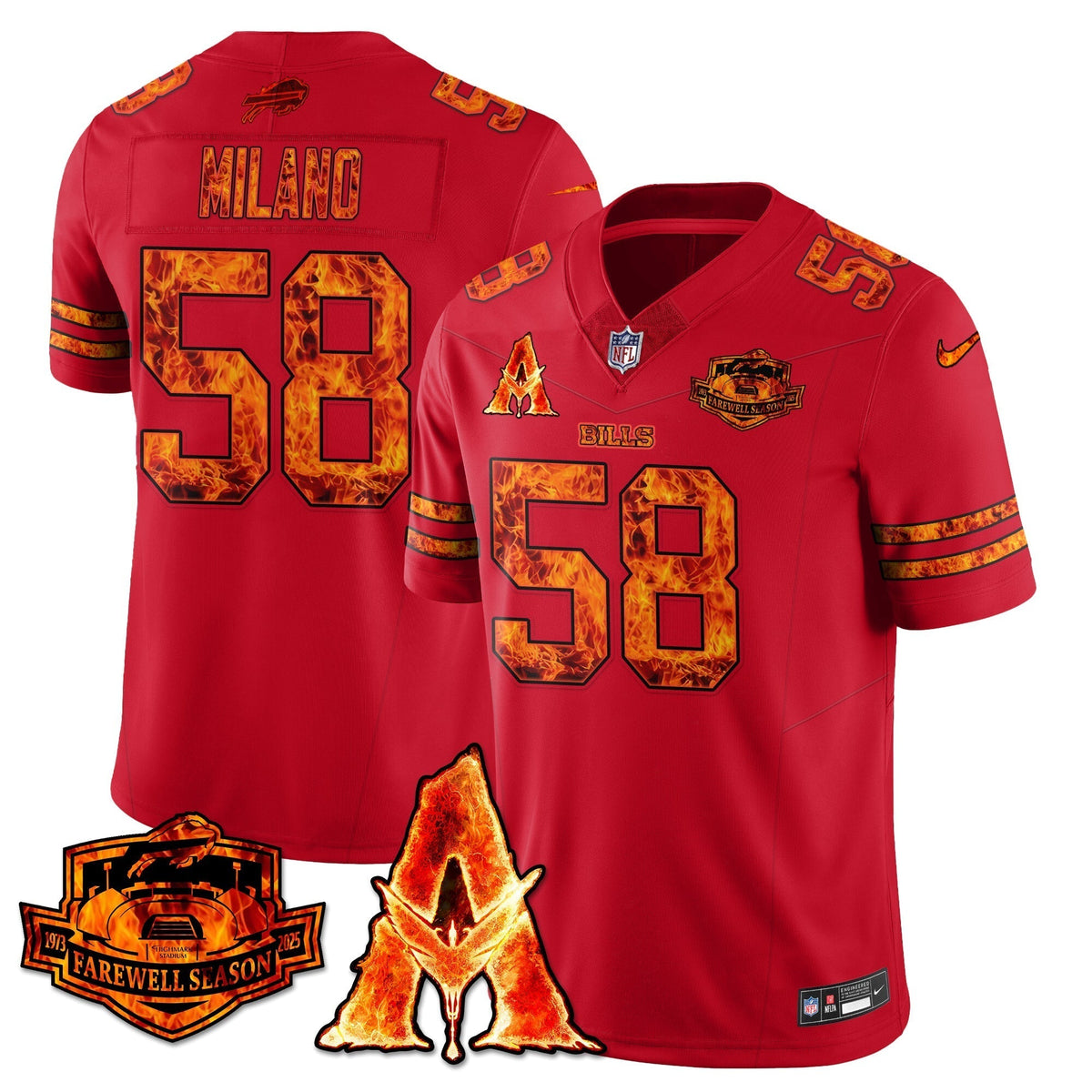 BUF x Avatar 3 Fire and Ash Jersey - Stitched