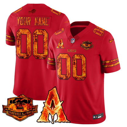 BUF x Avatar 3 Fire and Ash Custom Jersey - Stitched