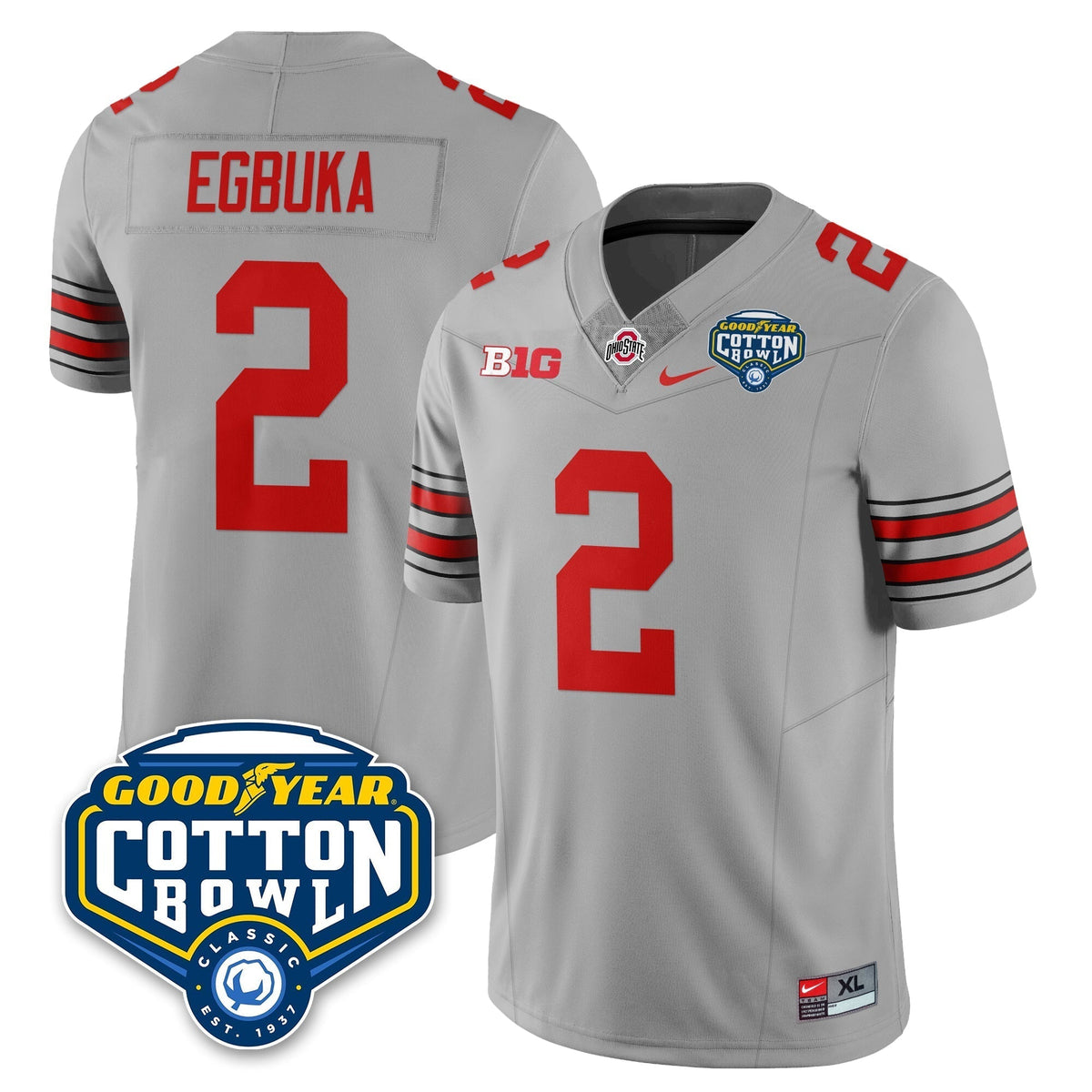 Ohio State Buckeyes Football Vapor Limited Jersey - Cotton Bowl - All Stitched