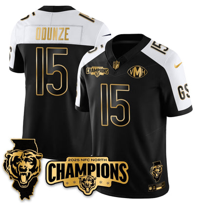 CHI NFC North Division Champions Vapor Limited Gold Jersey - Stitched