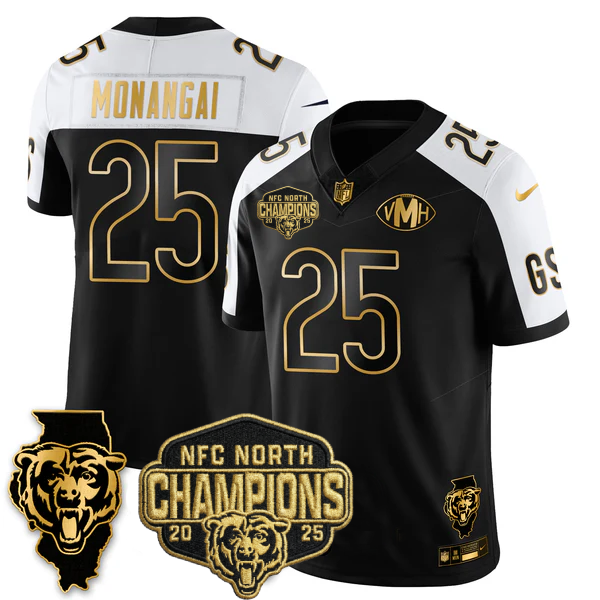 CHI 2025 NFC North Champions Patch Jersey V2 - Stitched