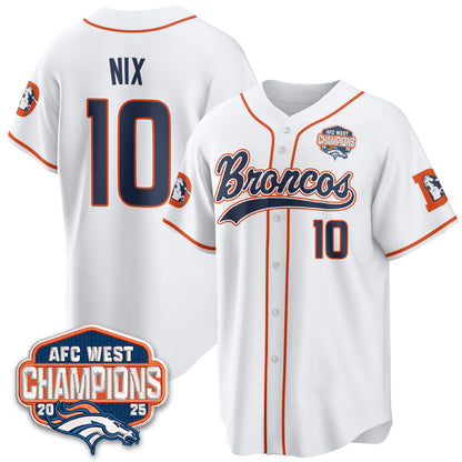 DEN AFC West Division Champions Vapor Limited Baseball Jersey - Stitched