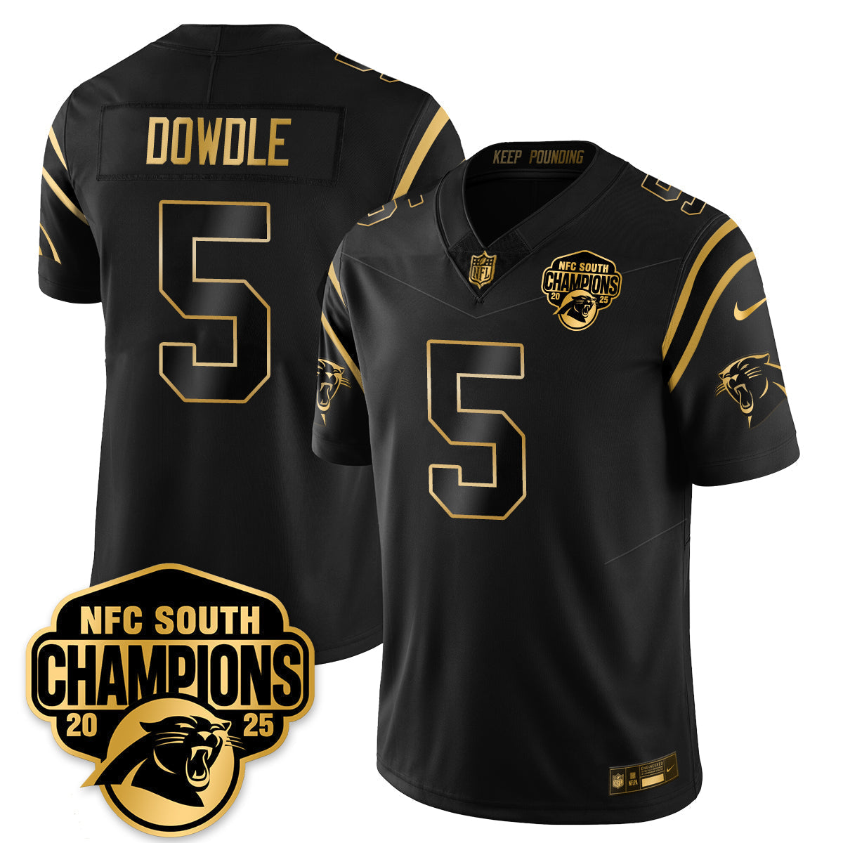 CAR NFC South Division Champions Vapor Limited Jersey - Stitched