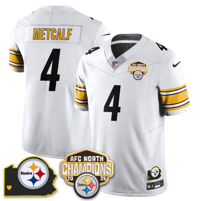 PIT AFC North Division Champions Vapor Limited Gold Jersey N2 - Stitched