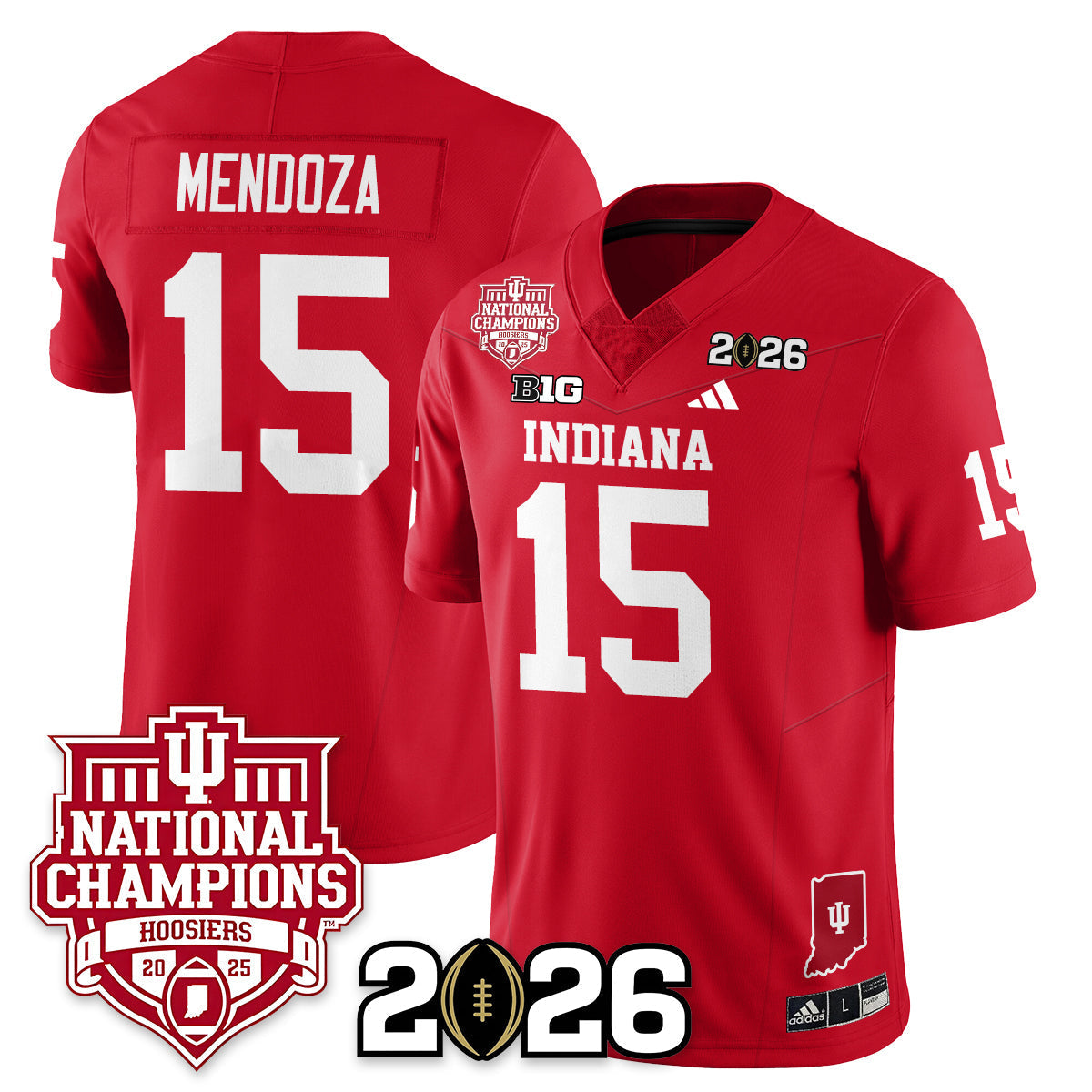 Indiana H Vapor Limited Football Jersey - 2025 National Champions - Stitched