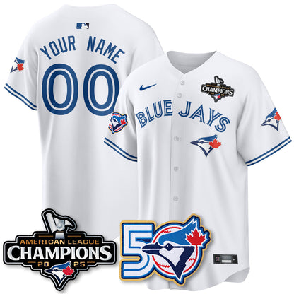 Custom TBJ 2025 American League Champions Vapor Limited Jersey - 50th Season - Stitched