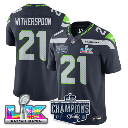 SEA 2025 NFC Champions Vapor Limited Jersey - Stitched