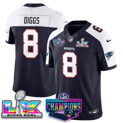 NE 2025 Vapor Jersey - AFC Champions Limited Patch - Stitched