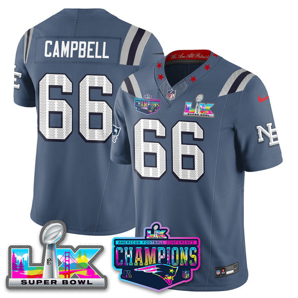 Men' NE 2025 Vapor Jersey - AFC Champions Limited Patch - Stitched n15