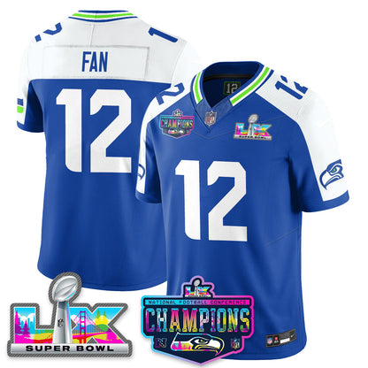 SEA 2025 Vapor Limited Jersey - NFC Champions Limited Patch - Stitched