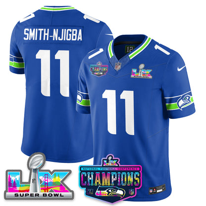SEA 2025 Vapor Limited Jersey - NFC Champions Limited Patch - Stitched