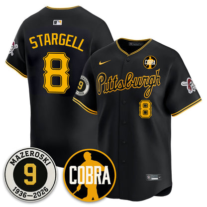 PIT Memories Vapor Limited Jersey - Bill Mazeroski Patch - Stitched