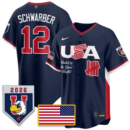 USA Baseball x Undefeated 2026 World Baseball Classic Limited Jersey - Stitched