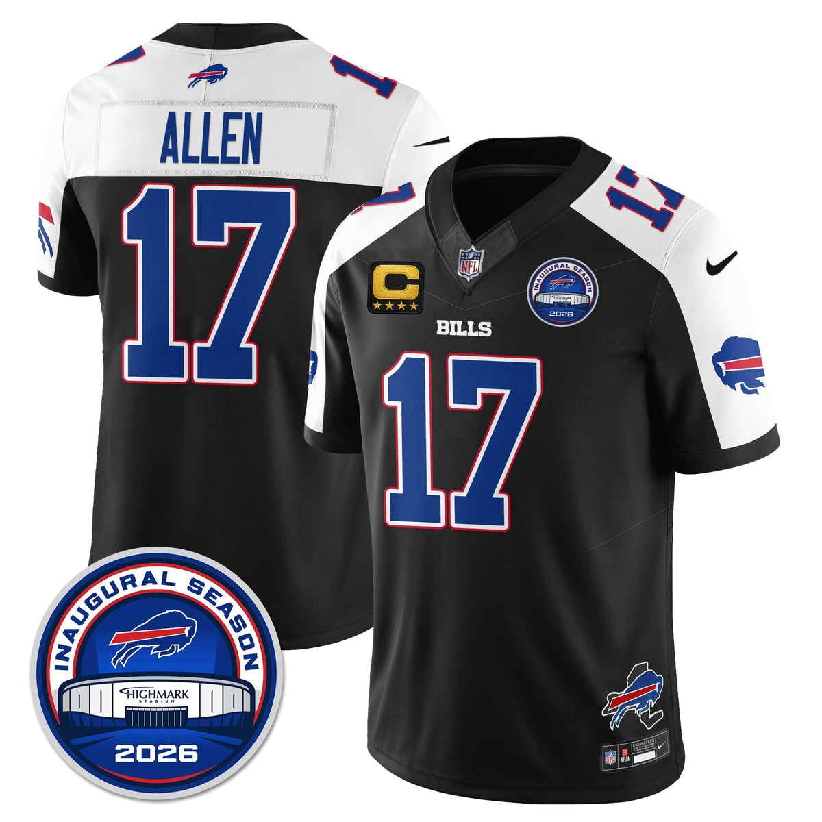 BUF 2026 Inaugural Season Patch Vapor Limited Jersey - Stitched