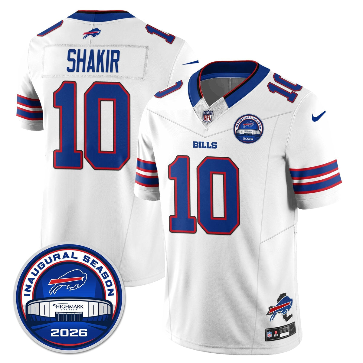 BUF 2026 Inaugural Season Patch Vapor Limited Jersey - Stitched