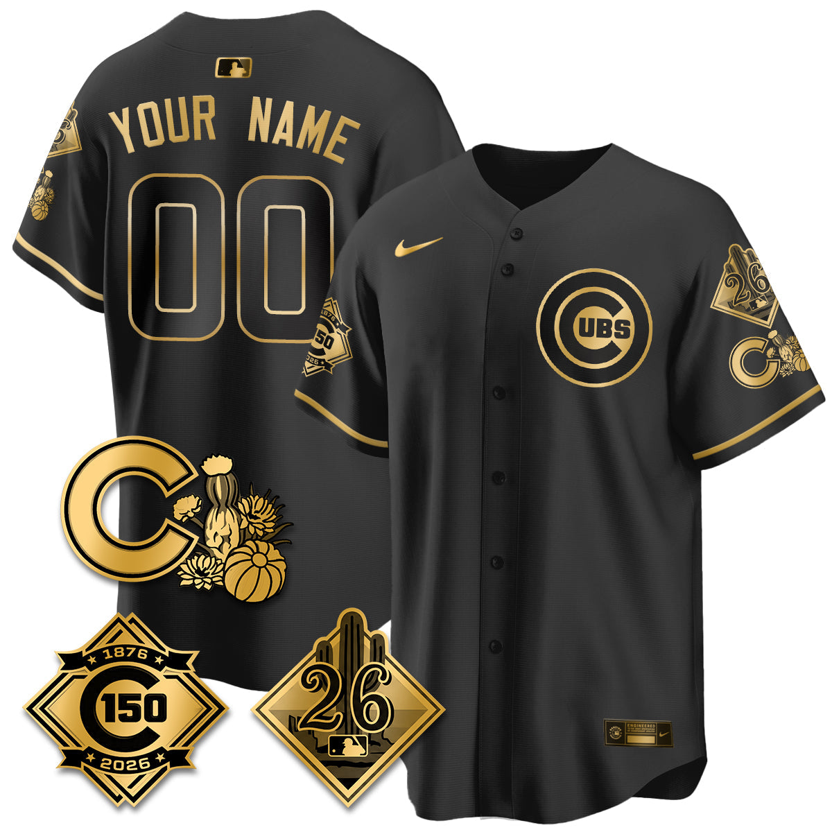 CHC 2026 Spring Training Vapor Limited Custom Jersey - 150th Anniversary Patch - Stitched