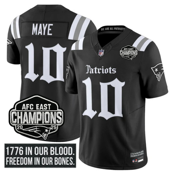 NE AFC East Champions Patch Vapor Limited Jersey - Stitched n3