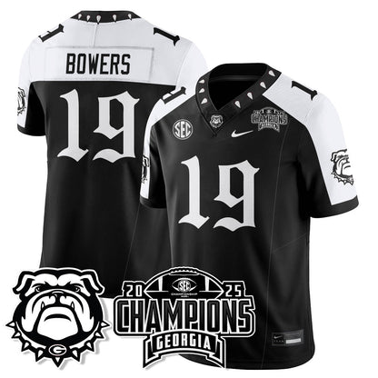 Georgia Bulldogs Gothic Vapor Limited Jersey - SEC Football Champions - All Stitched