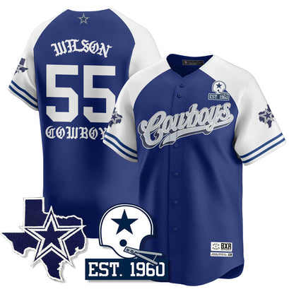 DAL Born x Raised Baseball Jersey - Stitched