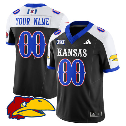 Custom KU Football 2025 Limited Jersey - Stitched