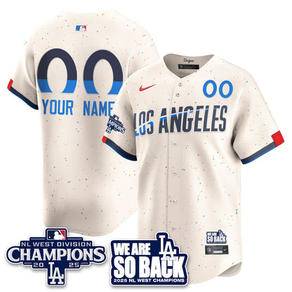LAD 2025 NL West Division Champions Jersey - Stitched