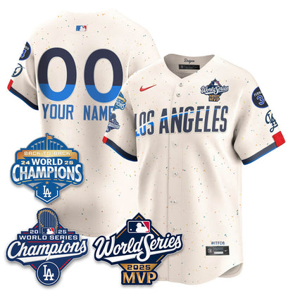 Yoshinobu Yamamoto LAD 2025 World Series MVP Jersey - Stitched